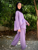 Essential linen Set-Lilac