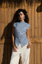 Contour vest - Denim Blue