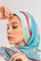 Turquoise Tranquility - Chiffon Hijab