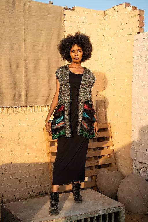 Nomad vest in reddish black