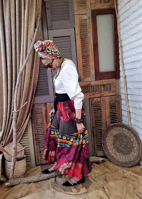 Gypsy patchwork skirt