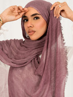 Ruffled linen Hijab