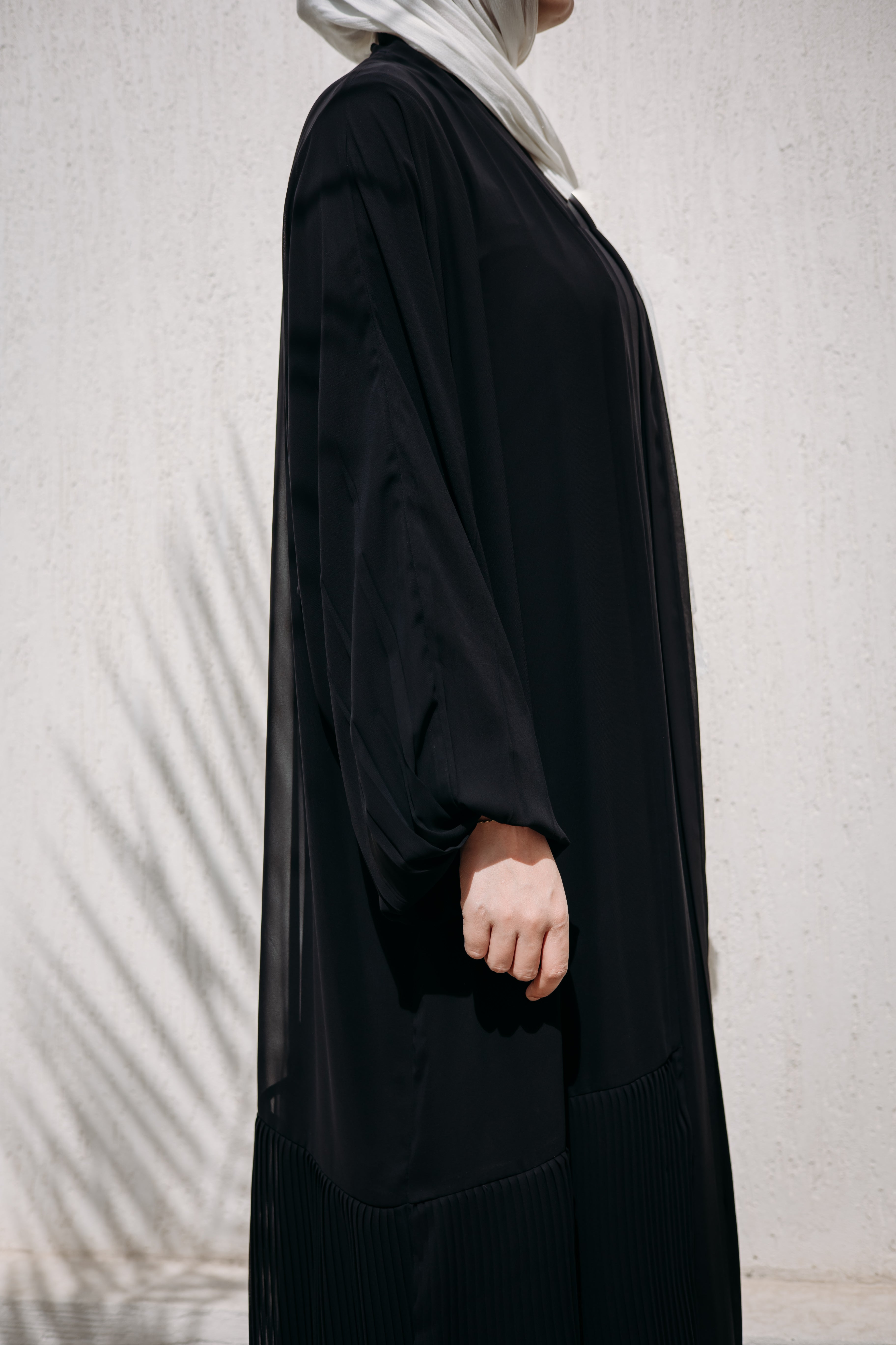 Pleated Hemline Kaftan 022