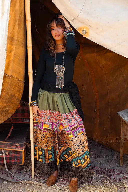 Gypsy patchwork skirt