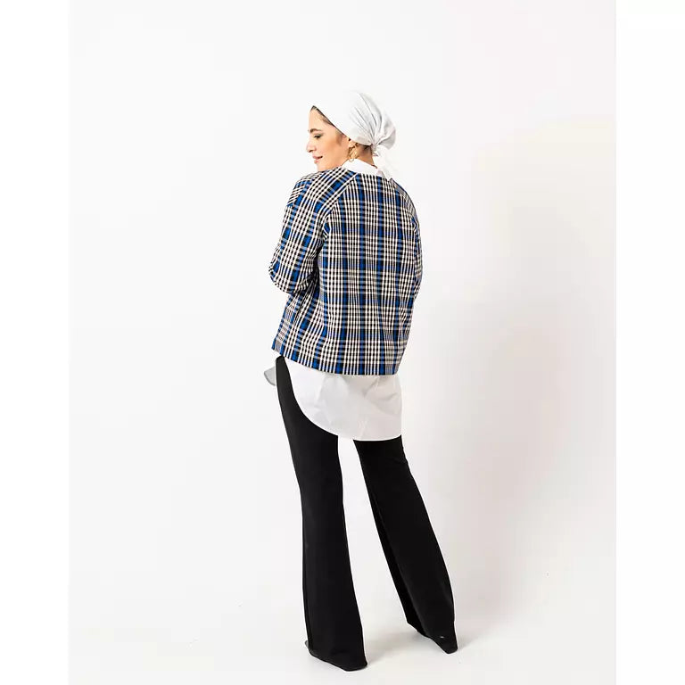 Checkered Blazer
