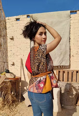 Boho mosaic vest